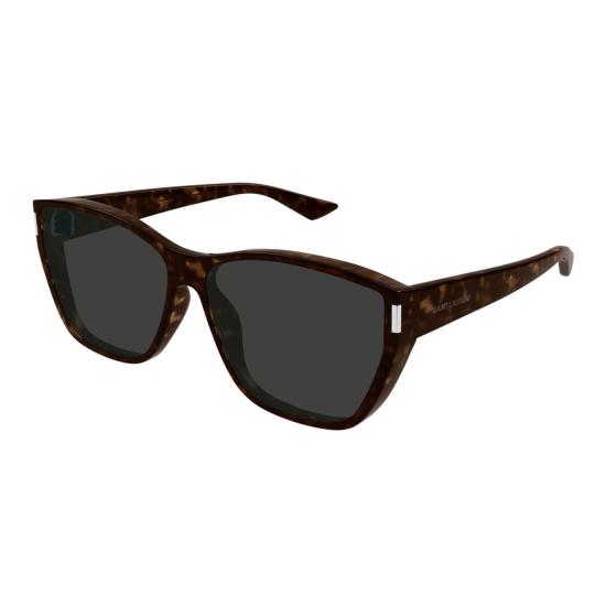 25FW 생로랑 선글라스 오버사이즈 스퀘어 프레임 호피무늬 - SAINT LAURENT