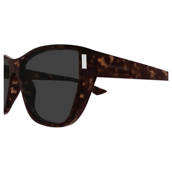 25FW 생로랑 선글라스 오버사이즈 스퀘어 프레임 호피무늬 - SAINT LAURENT