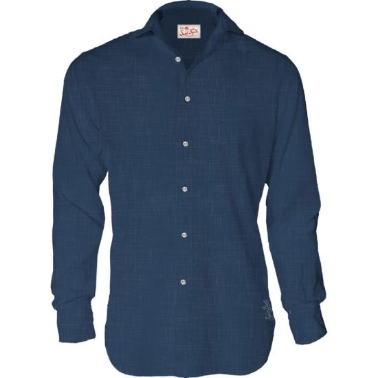 26SS 세인트바쓰 긴팔 셔츠 PAMP001 TEX0001 61 BLU Blue