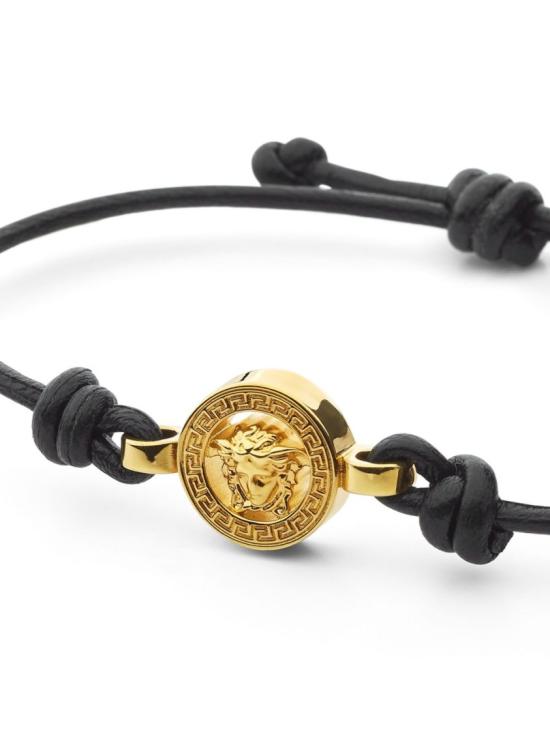 26SS 베르사체 메두사 '95 레더 브레이슬릿 1019668 1A00637 1B00V Black - VERSACE