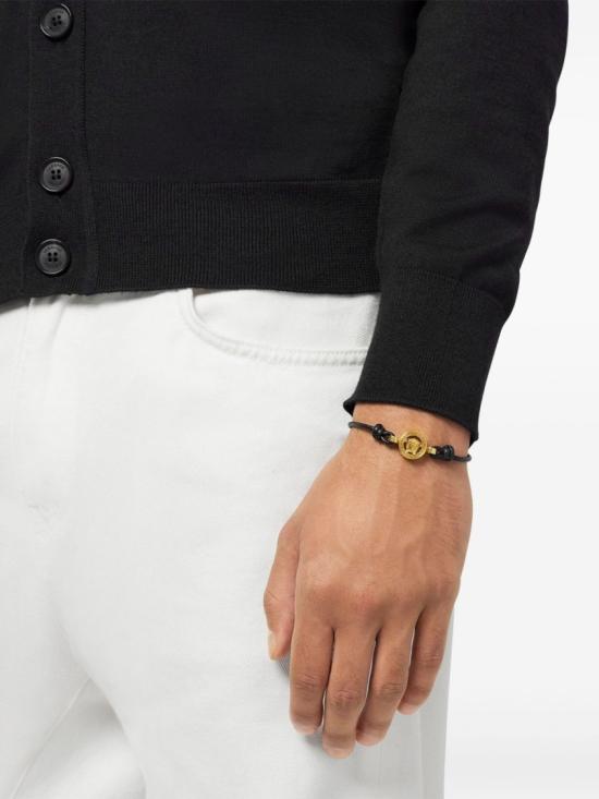 26SS 베르사체 메두사 '95 레더 브레이슬릿 1019668 1A00637 1B00V Black - VERSACE
