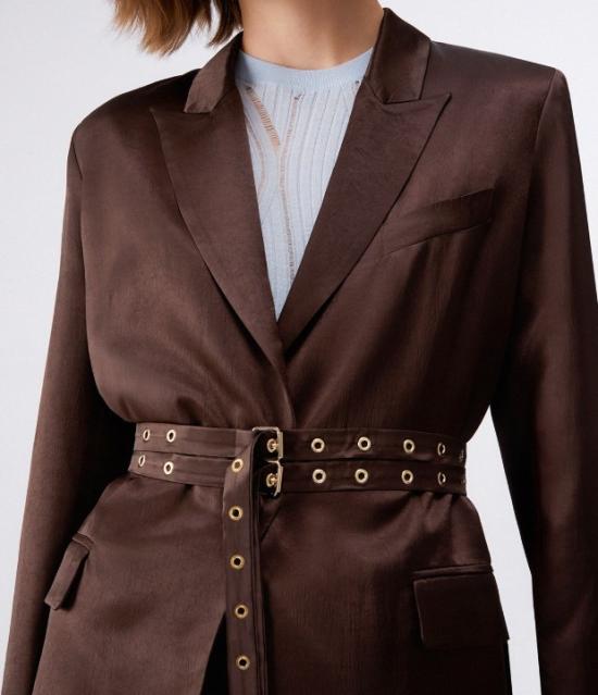26SS 리우조 자켓 CA6146T450A P9576 Brown - LIU JO