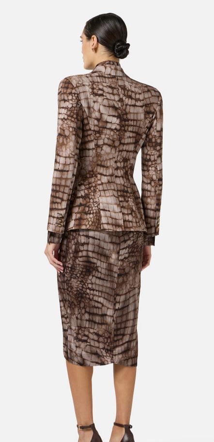 26SS 엘리자베타프랜치 자켓 GI20761E2 644 Brown - ELISABETTA FRANCHI