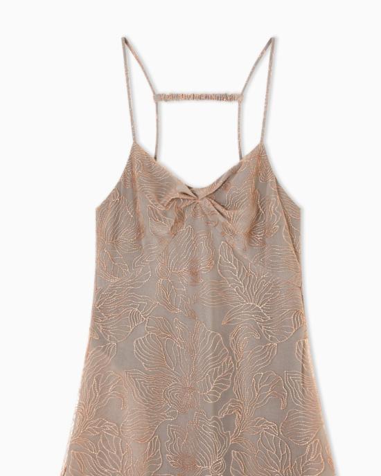 26SS 엠포리오 아르마니 미디 원피스 EW004316 TE20132 M3016 Neutrals - EMPORIO ARMANI