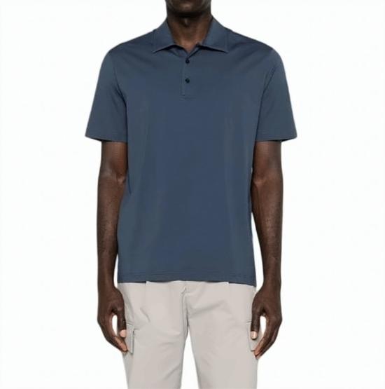 26SS 에르노 폴로 티셔츠 JPL00142U 52003 9119 Blue - HERNO