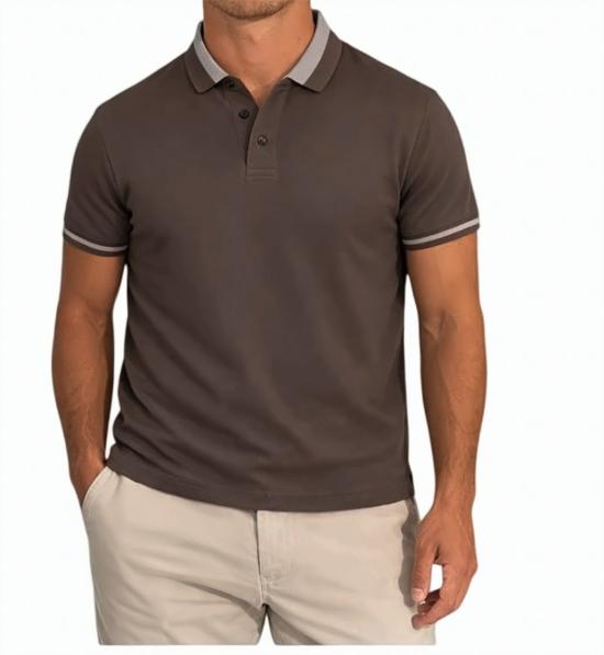 26SS 엠포리오 아르마니 폴로 티셔츠 EM005798 AF12955 U6200 Brown