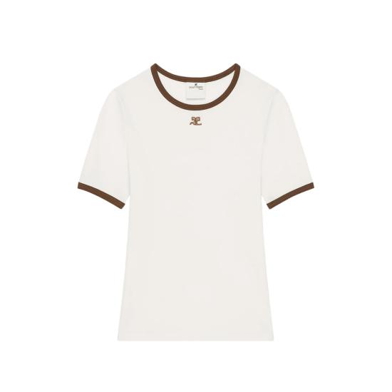 26FW 쿠레쥬 반팔 티셔츠 125JTS017JS 0203 B264 WHITE