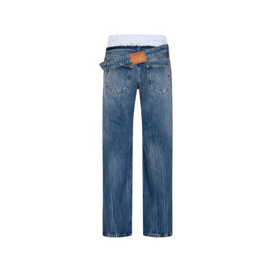 26FW 알렉산더 왕 데님 팬츠 4DC3264123 400C BLUE - ALEXANDER WANG