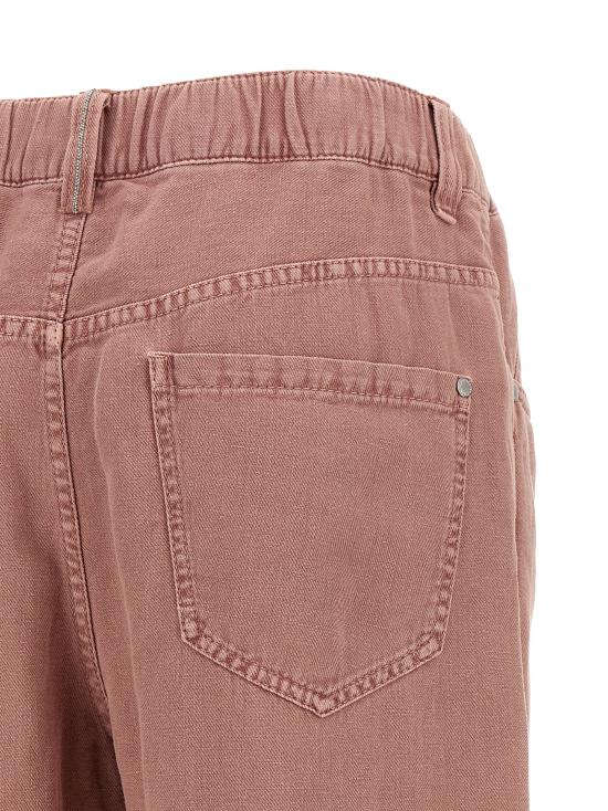 26SS 브루넬로 쿠치넬리 스트레이트 팬츠 ML996P4053C9399 Pink - BRUNELLO CUCINELLI