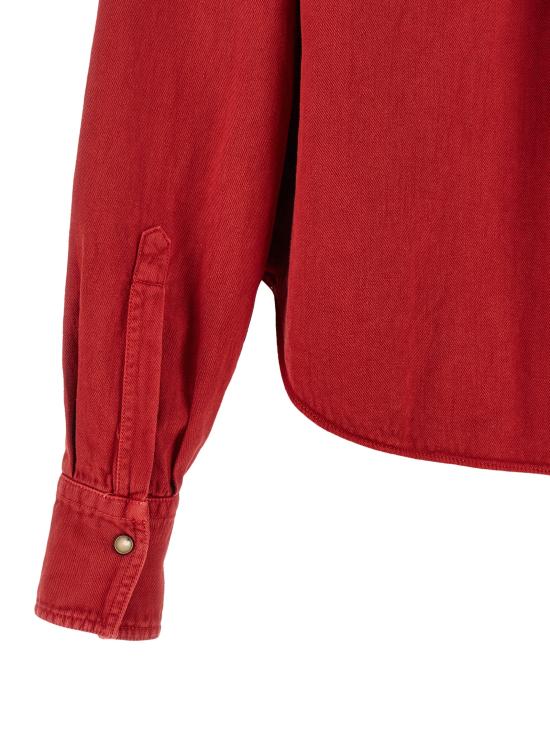 26SS 브루넬로 쿠치넬리 셔츠 ML996NC206C9053 Red - BRUNELLO CUCINELLI