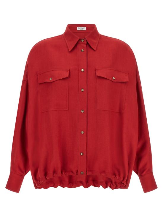 26SS 브루넬로 쿠치넬리 셔츠 MH126NE416C9053 Red
