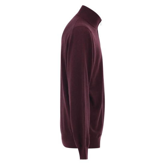  브루넬로 쿠치넬리 캐시미어 집업 니트 M2200124 BORDEAUX - BRUNELLO CUCINELLI