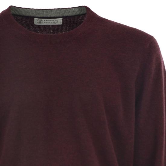 26SS 브루넬로 쿠치넬리 캐시미어 니트 M2200100 BORDEAUX - BRUNELLO CUCINELLI