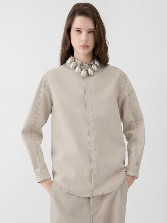 26SS 자크뮈스 셔츠 SHW00565AD00044 130 LIGHT BEIGE - JACQUEMUS
