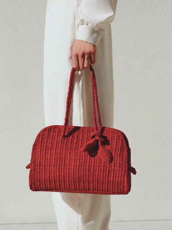 26SS 자크뮈스 투리스모 소프트 볼링백 BAU00417BW00513 470 RED - JACQUEMUS