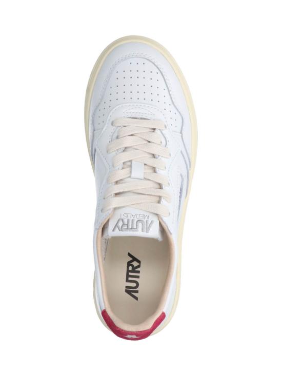 26FW 오트리 메달리스트 로우 레더 스니커즈 AULW BJ01 White - AUTRY