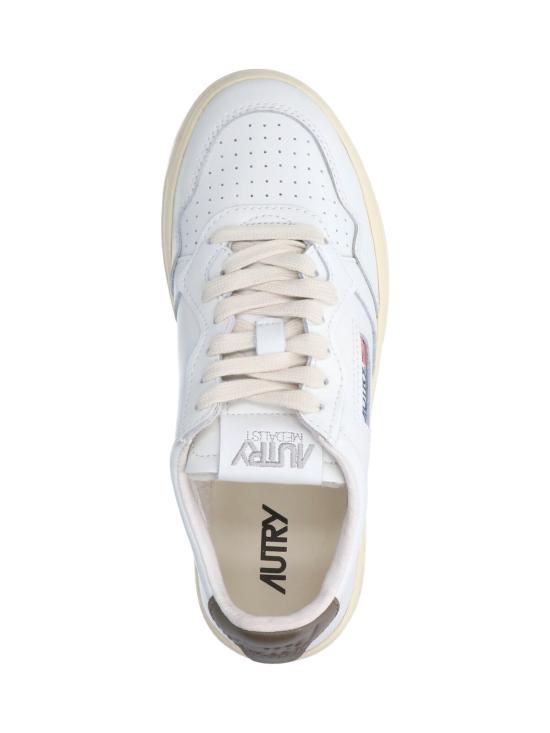 26FW 오트리 메달리스트 로우 레더 스니커즈 AULW LL28 White - AUTRY