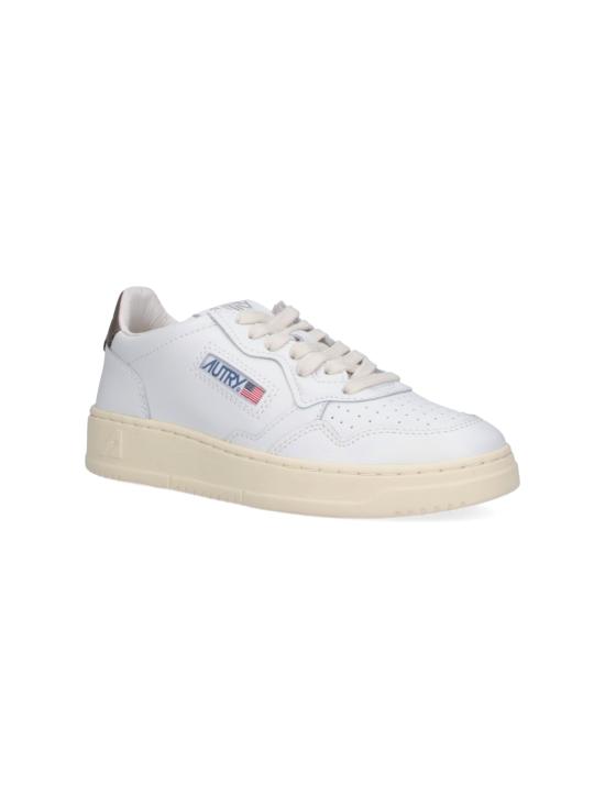 26FW 오트리 메달리스트 로우 레더 스니커즈 AULW LL28 White - AUTRY