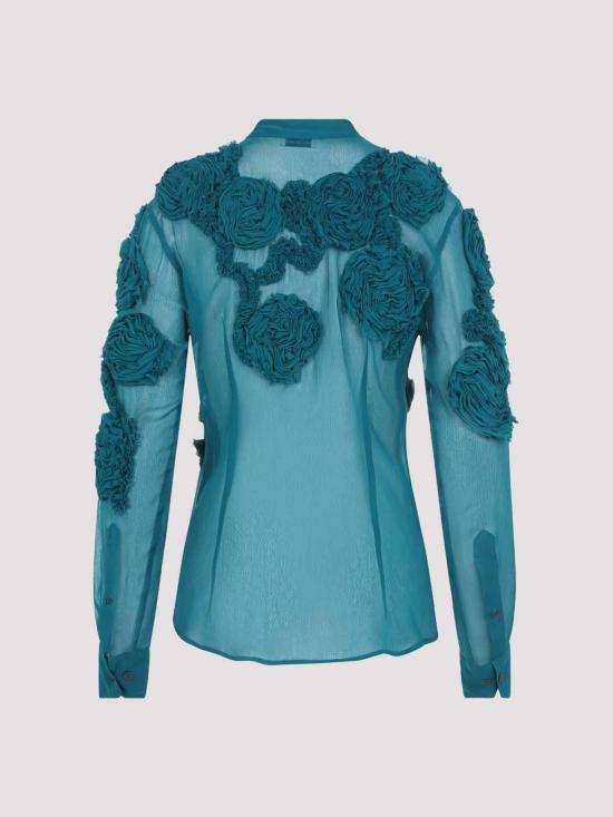 26SS 드리스 반 노튼 블라우스 26101076233765E15 Green - DRIES VAN NOTEN