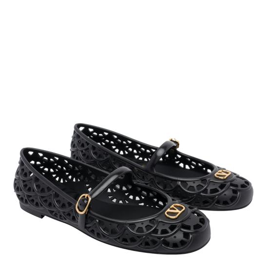 26FW 발렌티노 가라바니 플랫 슈즈 S0PV9RMC 0NO Black - VALENTINO GARAVANI