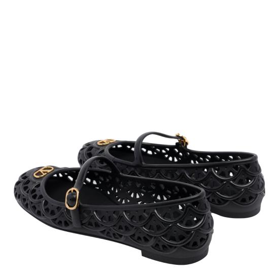 26FW 발렌티노 가라바니 플랫 슈즈 S0PV9RMC 0NO Black - VALENTINO GARAVANI