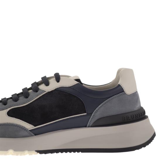 26FW 브루넬로 쿠치넬리 스니커즈 MZUSNEO355 BLUE - BRUNELLO CUCINELLI