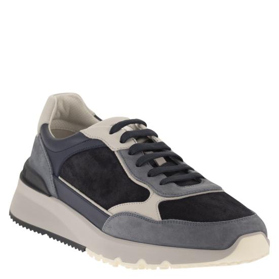 26FW 브루넬로 쿠치넬리 스니커즈 MZUSNEO355 BLUE - BRUNELLO CUCINELLI