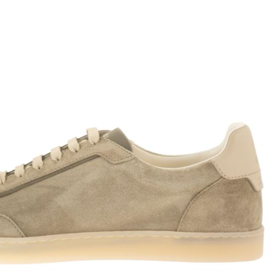  브루넬로 쿠치넬리 스웨이드 스니커즈 MZUMGLJ336 TURTLEDOVE - BRUNELLO CUCINELLI