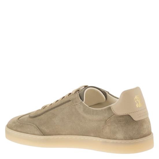  브루넬로 쿠치넬리 스웨이드 스니커즈 MZUMGLJ336 TURTLEDOVE - BRUNELLO CUCINELLI