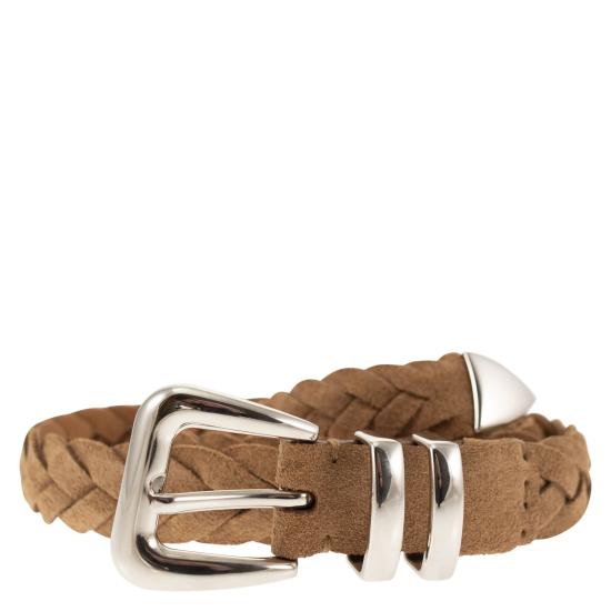  브루넬로 쿠치넬리 가죽 벨트 MAURP253 BROWN