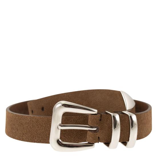  브루넬로 쿠치넬리 가죽 벨트 MAUGP253 BROWN