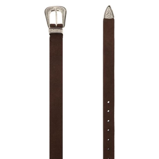  브루넬로 쿠치넬리 가죽 벨트 MAUGP210 DARK BROWN - BRUNELLO CUCINELLI