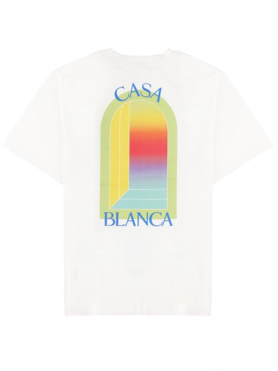 26SS 카사블랑카 반팔 티셔츠 M SP26 JTS 001 13LARCHE WHITE - CASABLANCA