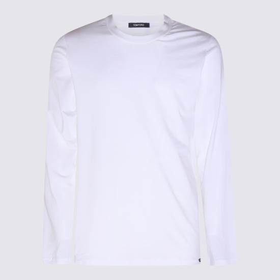 26FW 톰포드 긴팔 티셔츠 T4M14 1410100 WHITE - TOMFORD