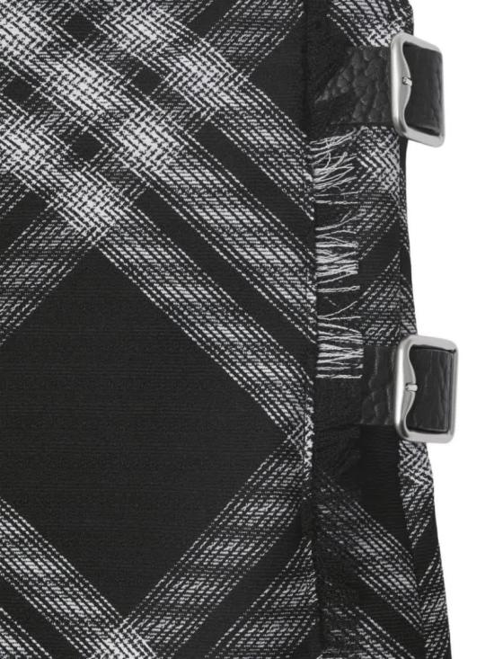  버버리 미디 스커트 8083033 Black - BURBERRY