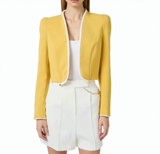 26SS 엘리자베타프랜치 자켓 GI21461E2 FA5 Yellow - ELISABETTA FRANCHI