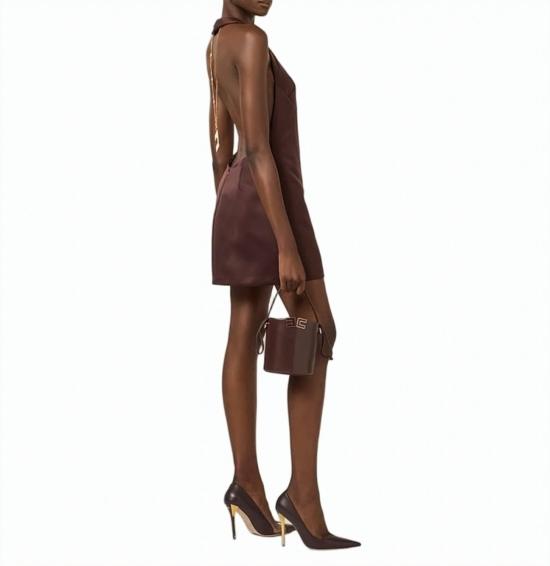 26SS 엘리자베타프랜치 원피스 AB87162E2 644 Brown - ELISABETTA FRANCHI