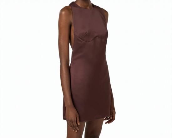 26SS 엘리자베타프랜치 원피스 AB87162E2 644 Brown - ELISABETTA FRANCHI