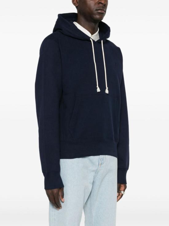  생로랑 카산드라 자수 코튼 후드 778464 Y36SW Blue - SAINT LAURENT
