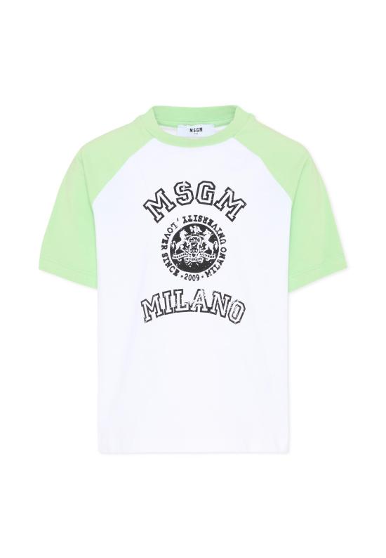 26SS [키즈] 엠에스지엠 티셔츠 S6MSJBTH060 001 77 WHITE