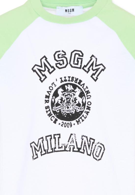 26SS [키즈] 엠에스지엠 티셔츠 S6MSJBTH060 001 77 WHITE - MSGM