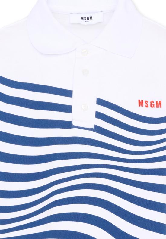 26SS [키즈] 엠에스지엠 폴로 셔츠 S6MSJBPO299 001 WHITE - MSGM