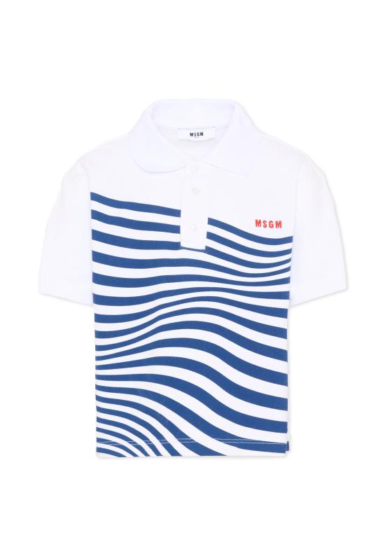 26SS [키즈] 엠에스지엠 폴로 셔츠 S6MSJBPO299 001 WHITE