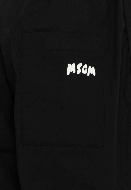 26SS [키즈] 엠에스지엠 스트레이트 팬츠 S6MSJBPA188 110 BLACK - MSGM