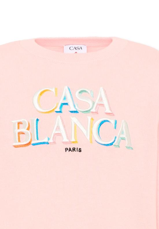 26FW [키즈] 카사블랑카 캐시미어 니트 K PF26 KW 1515 01 PINK - CASABLANCA