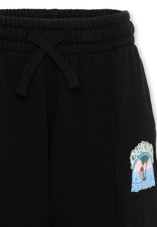 26FW [키즈] 카사블랑카 트레이닝/조거 팬츠 K PF26 JTR 265 01 BLACK - CASABLANCA
