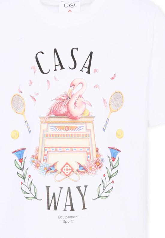 26FW [키즈] 카사블랑카 티셔츠 K PF26 JTS 038 05 WHITE - CASABLANCA