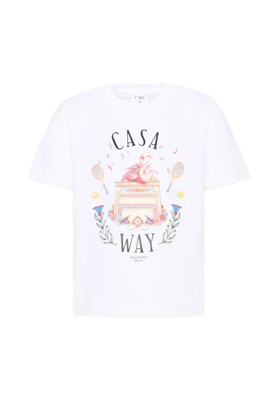 26FW [키즈] 카사블랑카 티셔츠 K PF26 JTS 038 05 WHITE