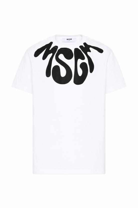 26SS [키즈] 엠에스지엠 티셔츠 S6MSJUTH222 001 01 WHITE - MSGM