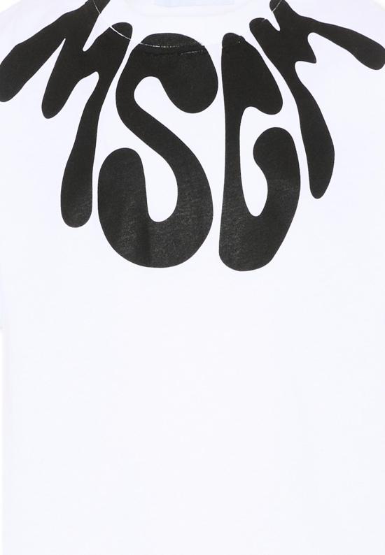 26SS [키즈] 엠에스지엠 티셔츠 S6MSJUTH222 001 01 WHITE - MSGM
